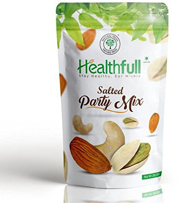 Healthfull Salted Party Mix, Pack Of 5 Assorted Nuts(200 g, Pouch)