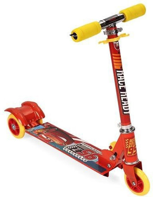 Disney Cars3 Lightening MCQueen 3 wheel Scooter - Red & Yellow(Red, Yellow)