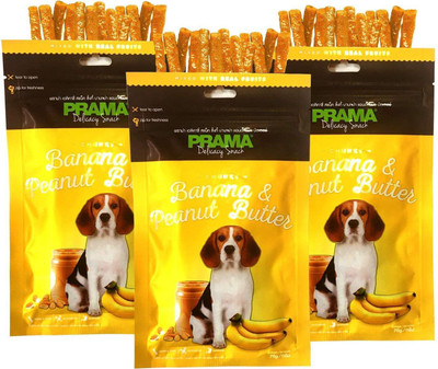 Foodie Puppies Prama Delicacy Snack Dog Treats Sticks in Zip Lock Bag Pack of 3, 210g (Banana) Dog Chew(210 g, Pack of 3)
Foodie Puppies Prama Delicacy Snack Dog Treats Sticks in Zip Lock Bag Pack of 3, 210g (Banana) Dog Chew(210 g, Pack of 3)