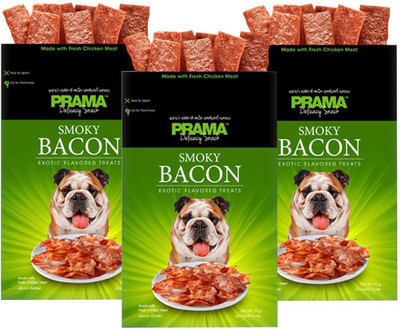 Foodie Puppies Prama Delicacy Snack Dog Treats Sticks in Zip Lock Bag Pack of 3, 210g (Smoky Bacon) Dog Chew(210 g, Pack of 3)
Foodie Puppies Prama Delicacy Snack Dog Treats Sticks in Zip Lock Bag Pack of 3, 210g (Smoky Bacon) Dog Chew(210 g, Pack of 3)