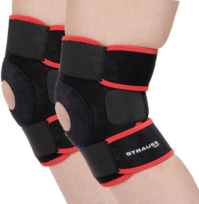 Strauss Patella (Pair) Knee Support(Black, Black;red