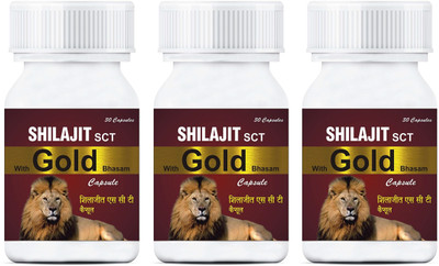 AlexVyan Shilajit SCT Gold - 90 caps - for strength, stamina & power-(30*3=90)(90 No)
AlexVyan Shilajit SCT Gold - 90 caps - for strength, stamina & power-(30*3=90)(90 No)