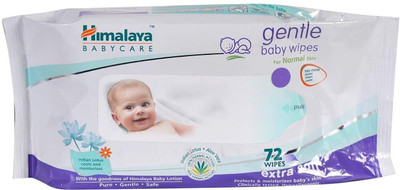 Himalaya GENTLE BABY WIPES (72 wipes)(72 Pieces)