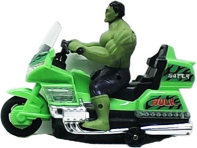 TOYGALAXY HULK POLICE BIKE FOR KIDS WITH LIGHTS AND MUSIC(Green)