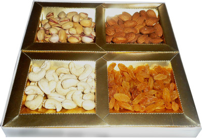 Veg E Wagon Dry Fruit Gift Pack Combo of 4 ACPR Almonds, Cashews, Pistachios, Raisins(200 g, Box) 
Veg E Wagon Dry Fruit Gift Pack Combo of 4 ACPR Almonds, Cashews, Pistachios, Raisins(200 g, Box)