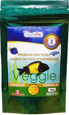 NorthFin Fish Food Veggie Formula 2mm pellet 100g 100 g Dry Fish Food