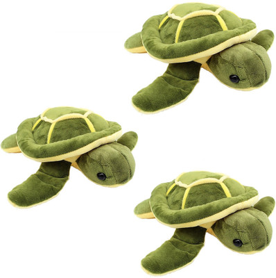 MEGAEMART TORTOISE ANIMAL SOFT TOY PACK OF 3 - 35 cm(Multicolor)