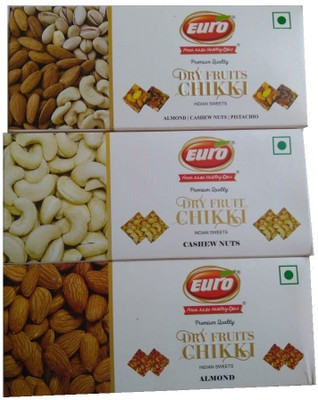 EURO Gift Fusion 3 Part Dryfruit Chikki Hamper Almonds, Cashews, Pistachio(105 g, Box)
EURO Gift Fusion 3 Part Dryfruit Chikki Hamper Almonds, Cashews, Pistachio(105 g, Box)