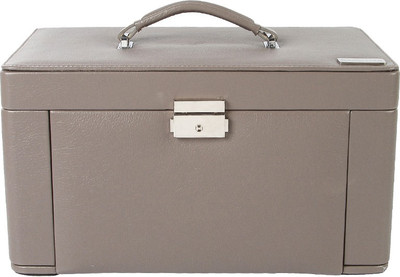 kasketiva Grizzled magnetic lock Jewellery case Vanity Box(Grey)