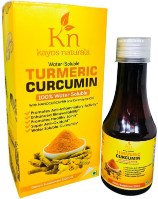 KayosNaturals Turmeric Curcumin Liquid with Nanocurcumins and Co-enzyme Q10, Enhanced Absorption(100 ml)
KayosNaturals Turmeric Curcumin Liquid with Nanocurcumins and Co-enzyme Q10, Enhanced Absorption(100 ml)