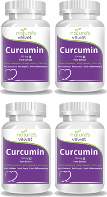 Natures Velvet Lifecare Curcumin Pure Extract 500 mg, 60 Veggie Capsules - Pack of 4(500 mg)
Natures Velvet Lifecare Curcumin Pure Extract 500 mg, 60 Veggie Capsules - Pack of 4(500 mg)