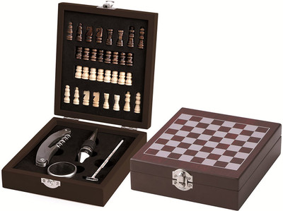 Shalibhadra Wooden Chess Board Game Wine Gift Set / Wine Opener Set Of 4 Tools Opener, Drip Collar, Bottle Stopper, Wine Thermometer | Gift Item | Wine Tools | Wine Opener | Board Game
Shalibhadra Wooden Chess Board Game Wine Gift Set / Wine Opener Set Of 4 Tools Opener, Drip Collar, Bottle Stopper, Wine Thermometer | Gift Item | Wine Tools | Wine Opener | Board Game