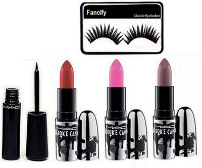 Fancify eyelashes with brooke candy matte finish lipstick (set of 3), Liquid last Eyeliner(Set of 5)
Fancify eyelashes with brooke candy matte finish lipstick (set of 3), Liquid last Eyeliner(Set of 5)