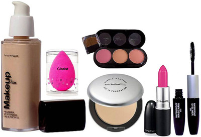 glorist Puff, Mac Makeup Pro Longwear Foundation Spf 10,Studio Prefect Compact,Candy Yum-yum Lipstick, 3 Shade Blusher & Colocbar 2 in 1 Eyeliner+Mascara(Set of 6)
glorist Puff, Mac Makeup Pro Longwear Foundation Spf 10,Studio Prefect Compact,Candy Yum-yum Lipstick, 3 Shade Blusher & Colocbar 2 in 1 Eyeliner+Mascara(Set of 6)