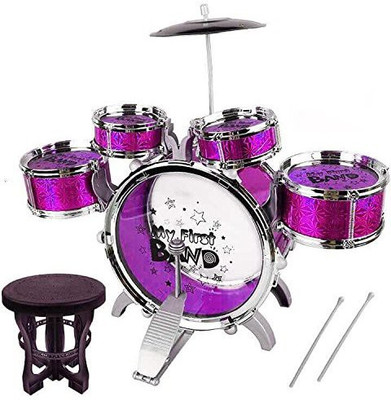 Happy GiftMart Jazz Drum Set with Chair - Music Toy Instrument for Kids - 10 Piece Multi Color(Pink)
Happy GiftMart Jazz Drum Set with Chair - Music Toy Instrument for Kids - 10 Piece Multi Color(Pink)
