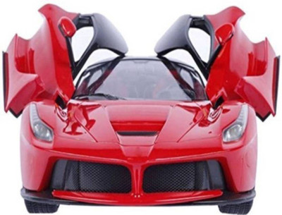 TOYBIN AWESOME REMOTE CONTROL SUPER RED CAR WITH OPENING DOORS(Red)