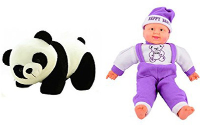 Flower Engine Panda Soft Toy (26 Cm) And Musical Happy Baby Boy Laughing(36 Cm) Combo - Pink And Beige - 36 cm(Multicolor)
Flower Engine Panda Soft Toy (26 Cm) And Musical Happy Baby Boy Laughing(36 Cm) Combo - Pink And Beige - 36 cm(Multicolor)