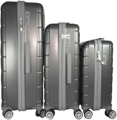 Take Off Polycarbonate Grey Hardsided Luggage Set (Set of 3, tfvazsetgray) Expandable Cabin Luggage - inch(Grey
Take Off Polycarbonate Grey Hardsided Luggage Set (Set of 3, tfvazsetgray) Expandable Cabin Luggage - inch(Grey