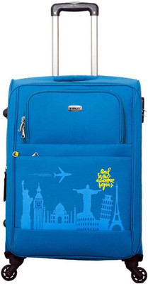 TIMUS Salsa Ocean Blue 65 CM 4 Wheel Strolley Suitcase For Travel ( Check-in Luggage) Expandable Check-in Luggage - inch(Blue
TIMUS Salsa Ocean Blue 65 CM 4 Wheel Strolley Suitcase For Travel ( Check-in Luggage) Expandable Check-in Luggage - inch(Blue