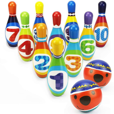 Montez Indoor 12 Bowling Sports Set Learning Toy with Multicolor Bowling Pins and 2 Balls for Kids Bowling
Montez Indoor 12 Bowling Sports Set Learning Toy with Multicolor Bowling Pins and 2 Balls for Kids Bowling