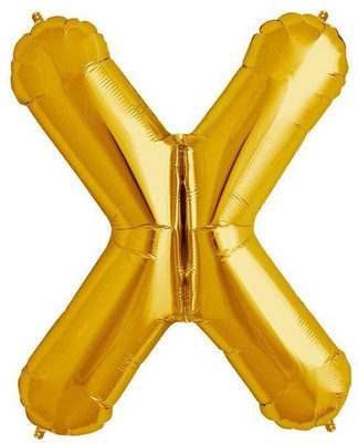 teple Solid (16 Inch) X Alphabet Balloon Happy Birthday Letter Foil Balloons / Birthday Party Supplies / Happy Birthday Balloons For Party Decoration - Golden Balloon (Gold, Pack of 1) Letter Balloon(Gold, Pack of 1)
teple Solid (16 Inch) X Alphabet Balloon Happy Birthday Letter Foil Balloons / Birthday Party Supplies / Happy Birthday Balloons For Party Decoration - Golden Balloon (Gold, Pack of 1) Letter Balloon(Gold, Pack of 1)
