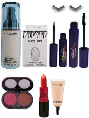 Dazzling Silicon Puff & Matchmaster Foundation & Padma eyeliner & Mascara & Eyelashes & Lady Gaga Lipstick & Select Cover-Up & Blusher(Set of 8)
Dazzling Silicon Puff & Matchmaster Foundation & Padma eyeliner & Mascara & Eyelashes & Lady Gaga Lipstick & Select Cover-Up & Blusher(Set of 8)