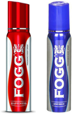 Fogg Deodorant ENERGY & HAPPINESS, 120ml x 2 New Body Spray - For Men & Women(240 ml, Pack of 2)
Fogg Deodorant ENERGY & HAPPINESS, 120ml x 2 New Body Spray - For Men & Women(240 ml, Pack of 2)