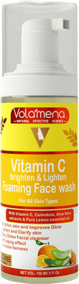 Volamena 100% Natural Vitamin C Lighten & Brighten Foaming Face Wash, for Clarify Skin, Anti Ageing Effect, Daily Detox Facial Cleanser (Sulphate & Parabens Free, pH Balanced) Face Wash(150 ml)
Volamena 100% Natural Vitamin C Lighten & Brighten Foaming Face Wash, for Clarify Skin, Anti Ageing Effect, Daily Detox Facial Cleanser (Sulphate & Parabens Free, pH Balanced) Face Wash(150 ml)