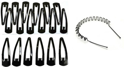 KashQueen Big and Small Sizes Hair Clips with 1 Zig Zag Hair Band Tic Tac Clip(Black)
KashQueen Big and Small Sizes Hair Clips with 1 Zig Zag Hair Band Tic Tac Clip(Black)