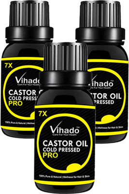 VIHADO Cold pressed castor oil Hair Oil 7x Pro ( 20 ml) (Pack of 3) Hair Oil(20 ml)
VIHADO Cold pressed castor oil Hair Oil 7x Pro ( 20 ml) (Pack of 3) Hair Oil(20 ml)