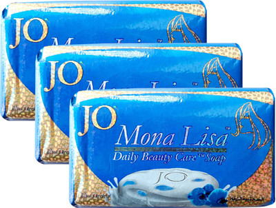 JO Mona Lisa Daily Beauty Care Soap Pack of 3 Bar(375 g, Pack of 3)