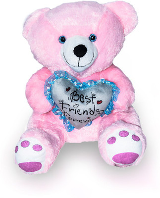 Benny n Bunny Teddy with Heart, Light Pink - 70 cm(Pink)