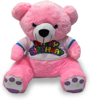 Benny n Bunny Teddy with T-shirt, Light Pink - 51 cm(Pink)