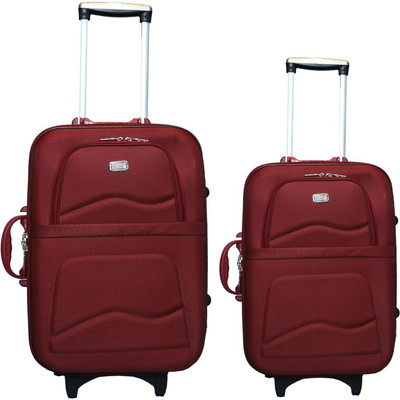 VIDHI Luggage Combo Set (Pack of 2) Maroon Trolley Bag 20"(Cabin Luggage) & " (Check-in Luggage) Check-in Luggage - inch(Maroon
VIDHI Luggage Combo Set (Pack of 2) Maroon Trolley Bag 20"(Cabin Luggage) & " (Check-in Luggage) Check-in Luggage - inch(Maroon