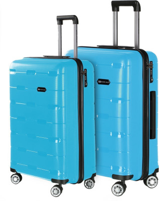 Nasher Miles Santorini PP Hard-Sided Luggage Set Of 2 Trolley/Travel/Tourist Bags (55 & 65 Cm) Aqua Blue Check-in Luggage - inch(Blue
Nasher Miles Santorini PP Hard-Sided Luggage Set Of 2 Trolley/Travel/Tourist Bags (55 & 65 Cm) Aqua Blue Check-in Luggage - inch(Blue