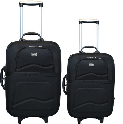 VIDHI Luggage Combo Set (Pack of 2) Black Trolley Bag 20"(Cabin Luggage) & " (Check-in Luggage) Check-in Luggage - inch(Black
VIDHI Luggage Combo Set (Pack of 2) Black Trolley Bag 20"(Cabin Luggage) & " (Check-in Luggage) Check-in Luggage - inch(Black