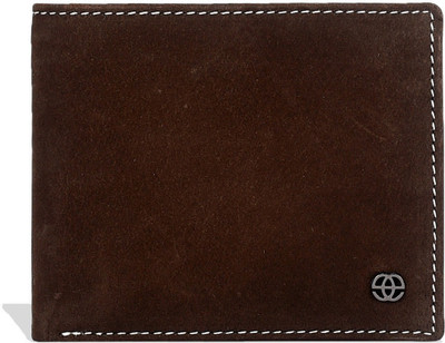 Eske Men Brown Genuine Leather Wallet(6 Card Slots)