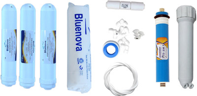 Bluenova RO Service kit including Inline set, membrane (Hi-Lo 80 GPD), Housing (MH), Spun and accessories Solid Filter Cartridge(1.0E-4, Pack of 1)
Bluenova RO Service kit including Inline set, membrane (Hi-Lo 80 GPD), Housing (MH), Spun and accessories Solid Filter Cartridge(1.0E-4, Pack of 1)