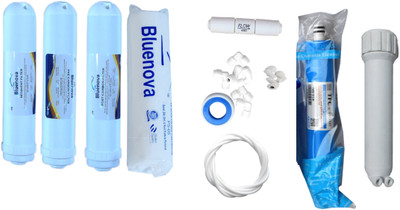 Bluenova RO Service kit including Inline set, membrane (TFC micro 80 GPD ), Housing (MH), Spun and accessories Solid Filter Cartridge(1.0E-4, Pack of 1)
Bluenova RO Service kit including Inline set, membrane (TFC micro 80 GPD ), Housing (MH), Spun and accessories Solid Filter Cartridge(1.0E-4, Pack of 1)