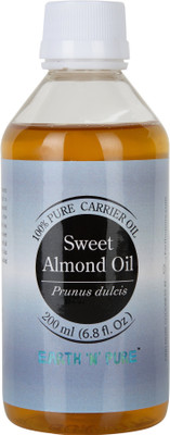 Earth N Pure Sweet Almond Oil 100% Pure, Natural and Cold Pressed - 200 ml (6.8 fl. oz.)(200 ml)
Earth N Pure Sweet Almond Oil 100% Pure, Natural and Cold Pressed - 200 ml (6.8 fl. oz.)(200 ml)