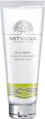 mitvana Face Wash with Microscrubbers 100ml with Olive & Tulsi(100 ml)