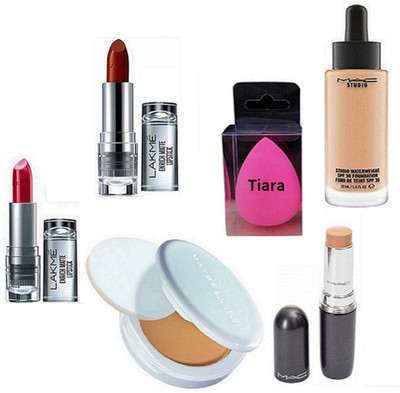 tiara Spounge Puff ,Stick Concealer , Studio Waterweight Foundation , New York Compact , Enrich Lipstick Pack Of 2(Set of 6)
tiara Spounge Puff ,Stick Concealer , Studio Waterweight Foundation , New York Compact , Enrich Lipstick Pack Of 2(Set of 6)