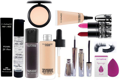 Catherine Sponge Puff,Prep+prime Pearl Face primer,Moisture Infusion Face Serum,studio Waterweight Foundation, ,Select Cover-up Concealer,Brooke Candy Eyeliner & Mascara,Lipstick(Pack Of 2),Compact,Eyelashes(Set of 10)
Catherine Sponge Puff,Prep+prime Pearl Face primer,Moisture Infusion Face Serum,studio Waterweight Foundation, ,Select Cover-up Concealer,Brooke Candy Eyeliner & Mascara,Lipstick(Pack Of 2),Compact,Eyelashes(Set of 10)