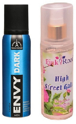 Pink Root HIGH STREET GALS MIST 200ML WITH ENVY DARK DEO 120ML(Set of 2)