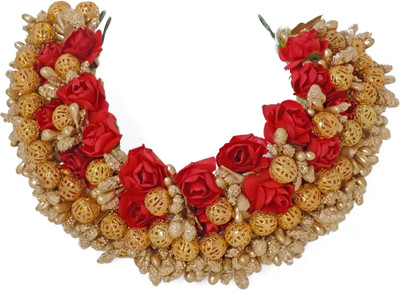 RAAYA New style Flower Hair Gajra For women and Bridel Bun with red color Hair Accessory Set(Red)
RAAYA New style Flower Hair Gajra For women and Bridel Bun with red color Hair Accessory Set(Red)