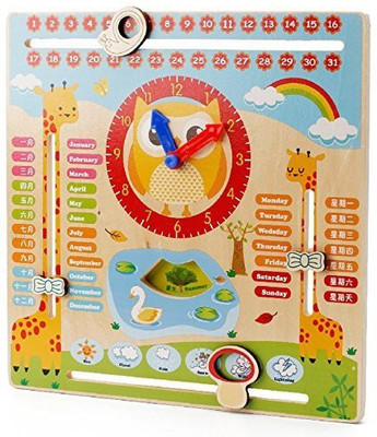 M-Alive Ancient Time Early Learning Cartoon Owl Clock Season Weather Multi - Functional Wooden Educational Board Toys(Multicolor)
M-Alive Ancient Time Early Learning Cartoon Owl Clock Season Weather Multi - Functional Wooden Educational Board Toys(Multicolor)