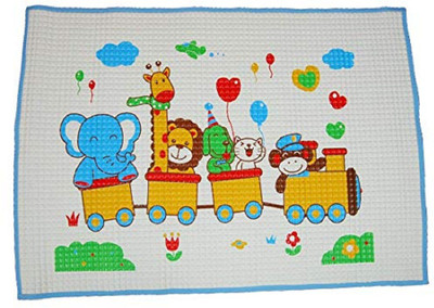 Baby's Clubb Rubber Baby Play Mat(Blue, White