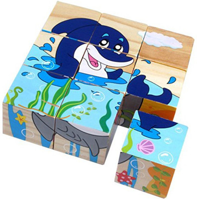 Happy GiftMart 9 Piece Colorful Wooden Block Picture Puzzle For Toddlers And Small Children (Aquatic Theme)(9 Pieces)
Happy GiftMart 9 Piece Colorful Wooden Block Picture Puzzle For Toddlers And Small Children (Aquatic Theme)(9 Pieces)