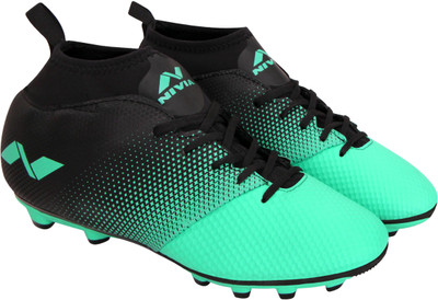 Nivia Marker Football Shoes For Men(Green, Black