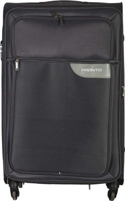 Pronto Lima Spinner Soft Trolley 78 cm (Grey) Expandable Check-in Luggage - 30 inch(Black)
Pronto Lima Spinner Soft Trolley 78 cm (Grey) Expandable Check-in Luggage - 30 inch(Black)
